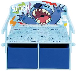 Lobbes houten speelgoedbank 3-in-1 Stitch met opbergruimte en bureau
