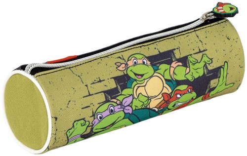 Lobbes etui Ninja Turtles - cilindrisch, groen, 21x7x7 cm, polyester-2