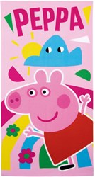 Lobbes Peppa Pig badhanddoek voor kinderen - 70x140cm microvezel