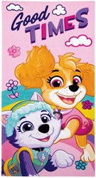 Lobbes badhanddoek Paw Patrol microvezel 70x140cm strand