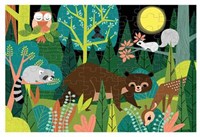 Mudpuppy puzzel Glow in Dark - In het bos - 100 stukjes - legpuzzel-2