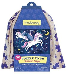 Mudpuppy puzzel Eenhoorn Magie reispuzzel - 36 stukjes karton