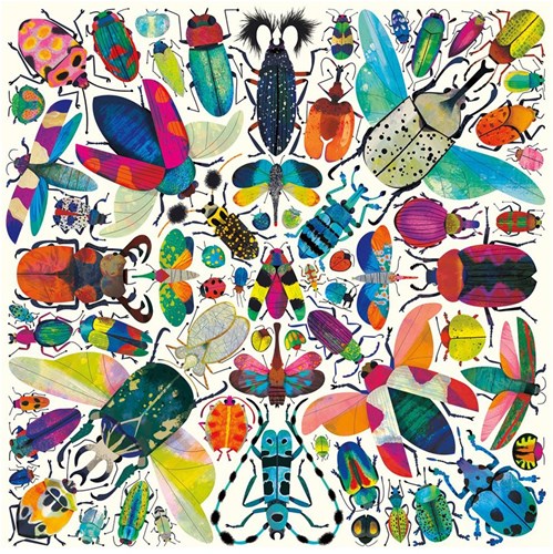 Mudpuppy puzzel - kleurrijke kevers 500 stukjes familie puzzel-2