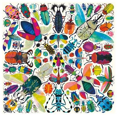 Mudpuppy puzzel - kleurrijke kevers 500 stukjes familie puzzel-3