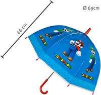 Parapluie enfant Super Mario bleu 66 cm - parapluie pour enfants-3