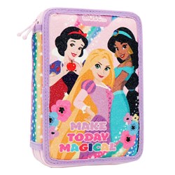 Disney princesse trousse - remplie d'accessoires - multicolore