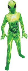 Déguisement alien enfant taille 110 vert - Costume extraterrestre