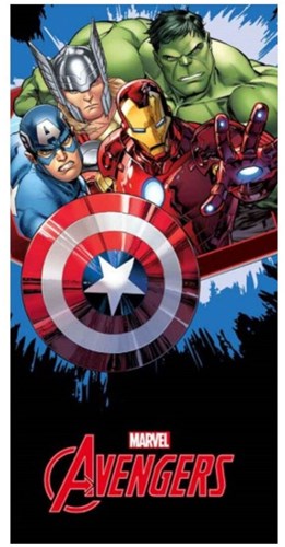 Avengers strandlaken katoen 70x140 cm Marvel handdoek superhelden