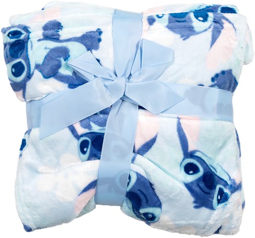 Stitch fleece hoodie deken trui voor kinderen 7-14 jaar blauw-3