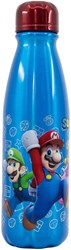 Super Mario gourde aluminium enfant 600ml bouteille d'eau bleue