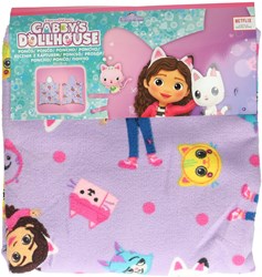 Poncho serviette Gabby's Dollhouse poncho de bain enfant lilas coton
