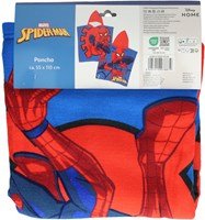 Poncho serviette Spiderman - Poncho de bain enfant avec capuche 55x110cm-2