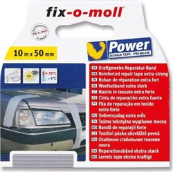 Fix-o-moll Gaffertape grijs 10mx50mm sterke klustape zilver