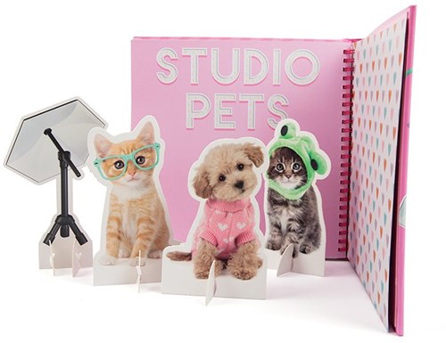 Studio Pets jouets - Livre standup avec animaux et décors-3