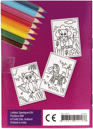 Lobbes livre de coloriage A6 - Jouet créatif avec 16 pages à colorier-3