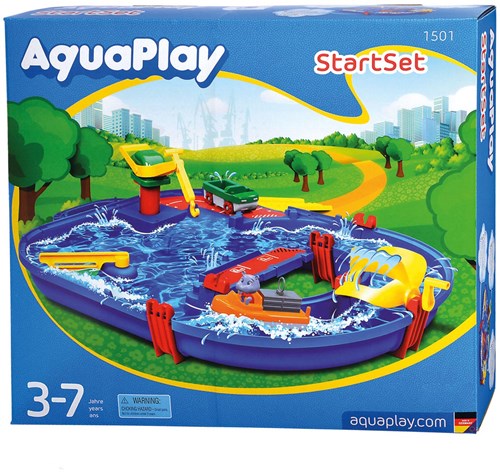 Aquaplay waterbaan Startset 1501 - Speelgoed haven met Wilma nijlpaard