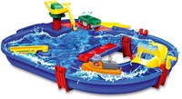 Aquaplay waterbaan Startset 1501 - Speelgoed haven met Wilma nijlpaard-3