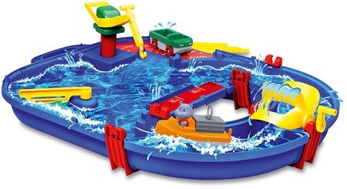 Aquaplay waterbaan Startset 1501 - Speelgoed haven met Wilma nijlpaard-3