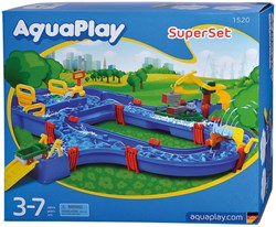 Aquaplay circuit d'eau Superset - Coffret avec grue et véhicules