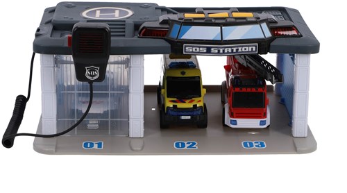 Dickie garage rescue center speelgoed met licht en geluid - reddingscentrum-2