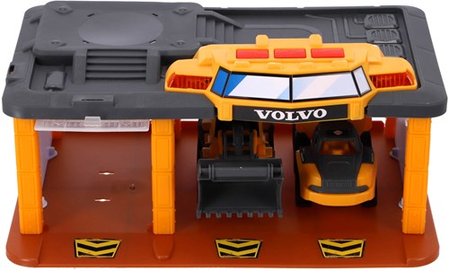Dickie station de construction jouet avec grue, lumière et son - véhicules Volvo-3