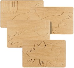 PlayMais Dino Kaarten Versieren, 4st.
