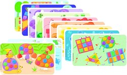 PlayMais Kaarten Versieren Vormen & Kleuren, 24st.