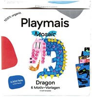 PlayMais knutselset mozaïek draak - 2300 stukjes creatief speelgoed