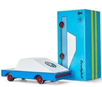 Candylab houten raceauto - Blue Racer #8 speelgoedauto-3
