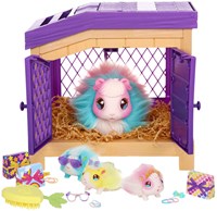 Moose Toys Little Live Pets interactieve cavia regenboog knuffel met baby's-2
