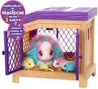 Moose Toys Little Live Pets interactieve cavia regenboog knuffel met baby's-3