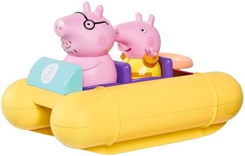 Toomies Peppa Pig badspeelgoed waterfiets met Papa Pig en reddingsboei-2