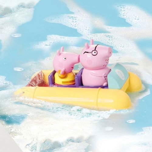 Toomies Peppa Pig badspeelgoed waterfiets met Papa Pig en reddingsboei-3
