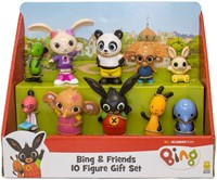 Spectron Bing speelfiguren set - 10 stuks - Bing speelgoedfiguren