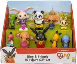 Spectron Bing speelfiguren set - 10 stuks - Bing speelgoedfiguren