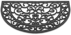 Deurmat Antiek halfrond rubber 40x60cm