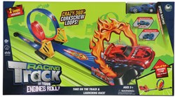 KiddyGo racebaan speelgoed met looping groot - racebaan set
