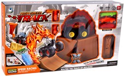 KiddyGo stunt racebaan speelgoed - spannende monster truck racebaan