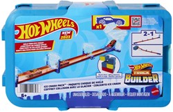 Fisher-Price Hot Wheels racebaan Track Builder ijzige crashset speelgoed