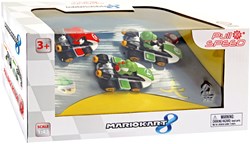 Carrera Super Mario coffret voitures jouet pull back kart 3 pièces Mario