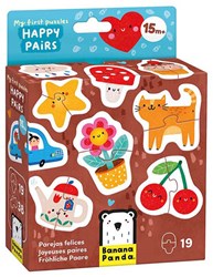 Banana Panda puzzel speelgoed - Mijn Eerste Puzzels Blije Dubbels 19st