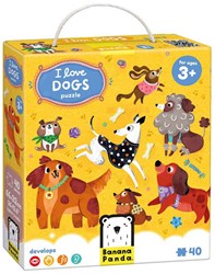 Banana Panda honden puzzel - educatief speelgoed voor kinderen
