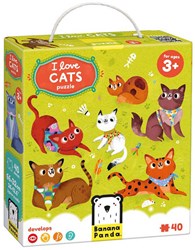 Banana Panda katten puzzel - educatief speelgoed voor kinderen 3+