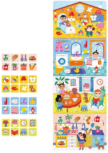 Banana Panda puzzle maison jouet éducatif 24 pièces carton-2