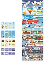 Banana Panda puzzel transport educatief speelgoed voertuigen 60 stukjes-2