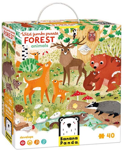 Banana Panda puzzle animaux de la forêt - jouet éducatif pour enfants