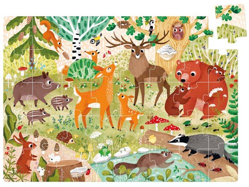 Banana Panda puzzle animaux de la forêt - jouet éducatif pour enfants-2