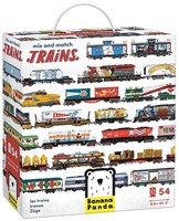 Banana Panda puzzle train jouet - Mix and Match Trains 54 pièces