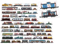 Banana Panda puzzle train jouet - Mix and Match Trains 54 pièces-2