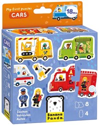 Banana Panda puzzel speelgoed - Mijn Eerste Puzzel Auto's voor peuters